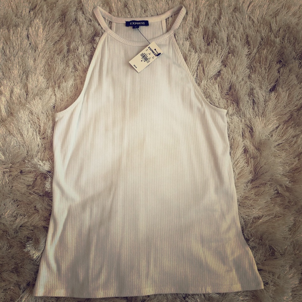 Ribbed  halter top